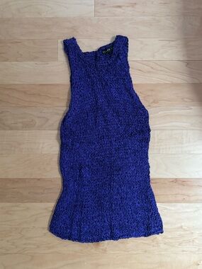 Ralph Lauren Royal Purple Knit Racerback Tank